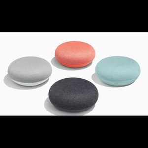 Google Home Minis, All colors available.